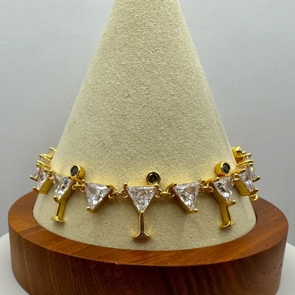 KATE SPADE Shaken Or Stirred Tennis Bracelet NWT w/Dust Bag - Picture 2 of 7